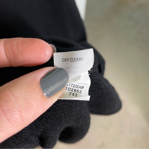 J. Jill Wool Blend V-neck Short Sleeve Maxi Dress in Black Women’s Size Small - Picture 5 of 5